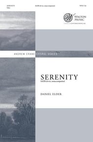 Serenity SATB choral sheet music cover Thumbnail